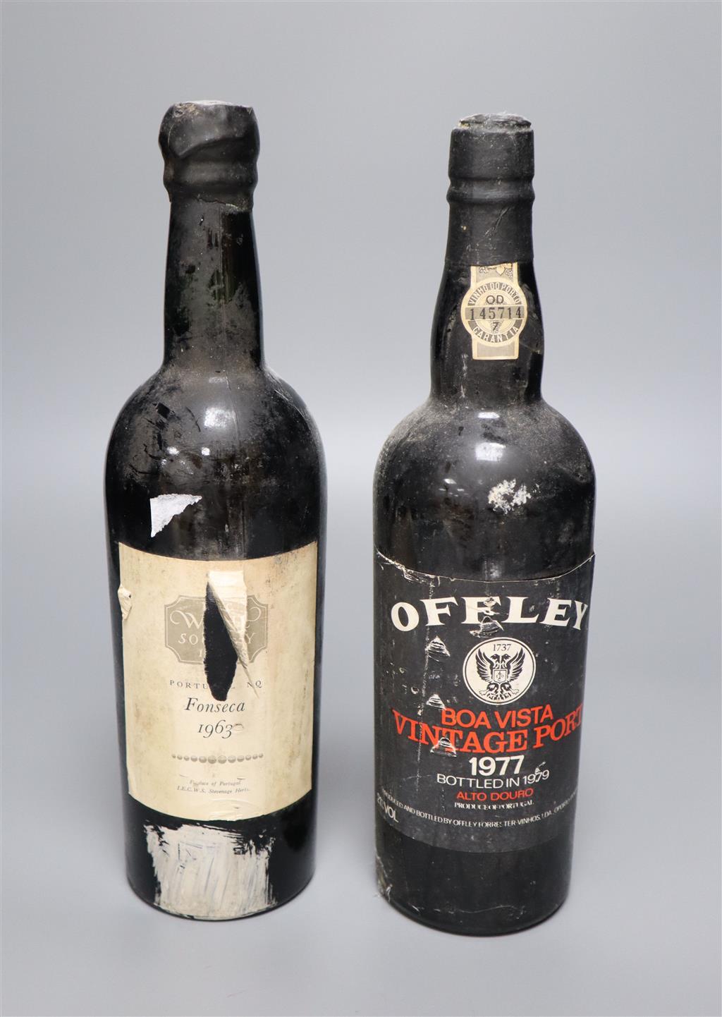 Vintage Port: Fonseca (Wine Society) 1963 and Boa Vista Offley 1977 (2)